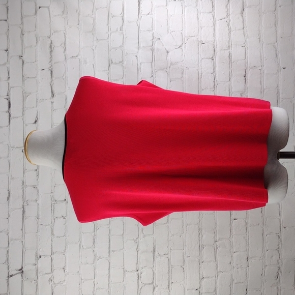Ming Wang Red Tank Top with Black Trim - Size PXL Petite Sweater - Picture 3 of 7